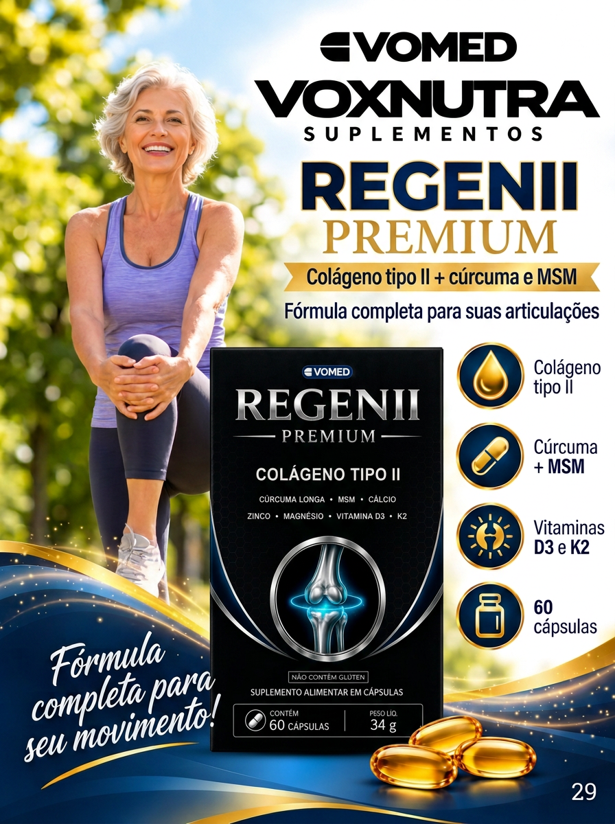 Primeira página da seção REGENII Premium